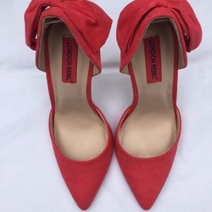 NEW London Rebel D'orsay Pumps with Bows